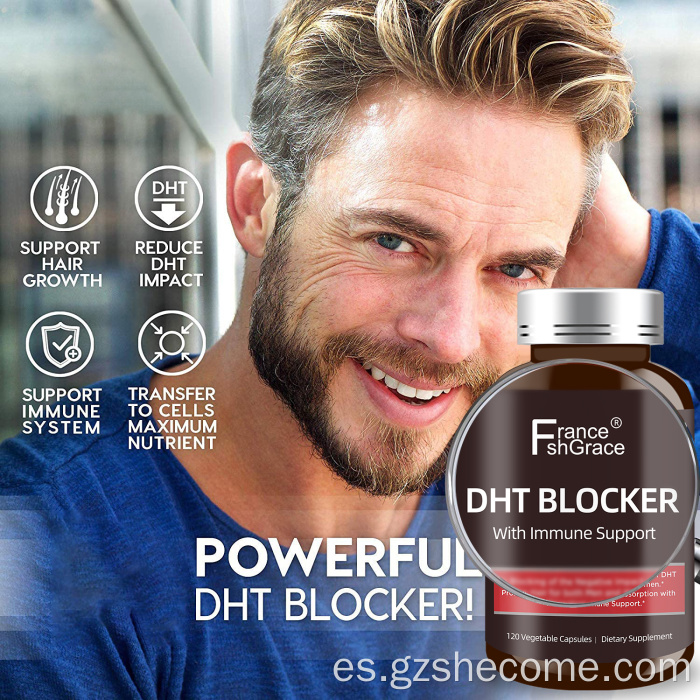 Suplemento personalizado de crecimiento del cabello de extracto de extracto DHT